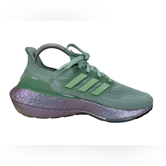 adidas Ultra Boost 21 Hazy Green Womens US 7 Shoes Sneakers Running fy0408